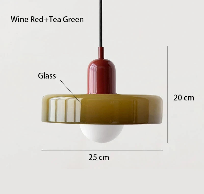 Nordic Glass Bauhaus Chandelier for Dining Room and Living Room