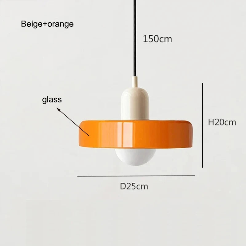 Nordic Glass Bauhaus Chandelier for Dining Room and Living Room