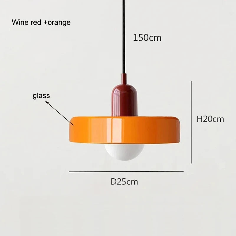 Nordic Glass Bauhaus Chandelier for Dining Room and Living Room