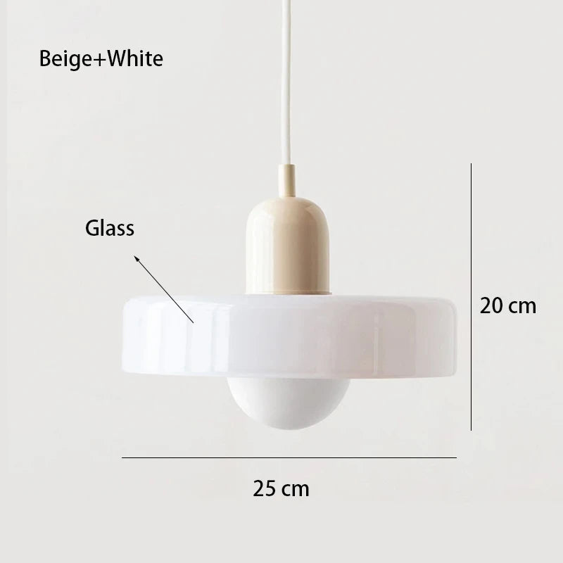 Nordic Glass Bauhaus Chandelier for Dining Room and Living Room