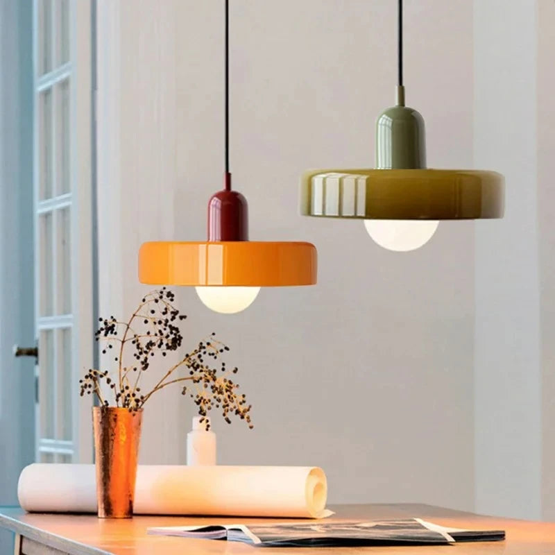 Nordic Glass Bauhaus Chandelier for Dining Room and Living Room