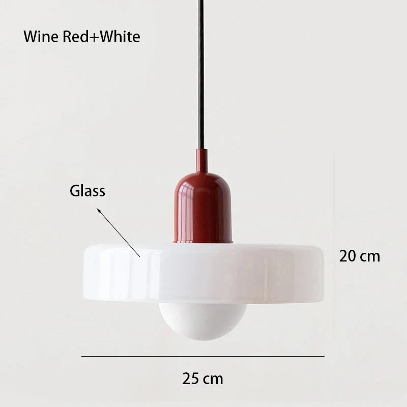 Nordic Glass Bauhaus Chandelier for Dining Room and Living Room