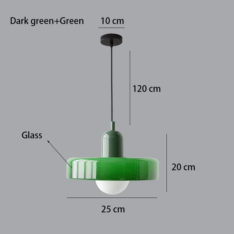 Nordic Glass Bauhaus Chandelier for Dining Room and Living Room