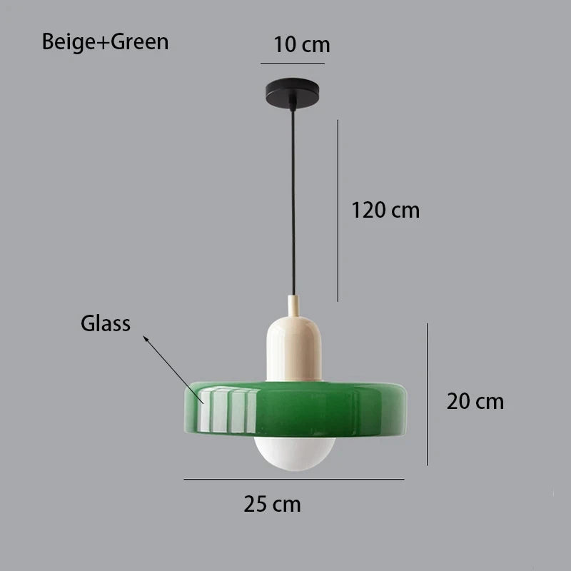 Nordic Glass Bauhaus Chandelier for Dining Room and Living Room