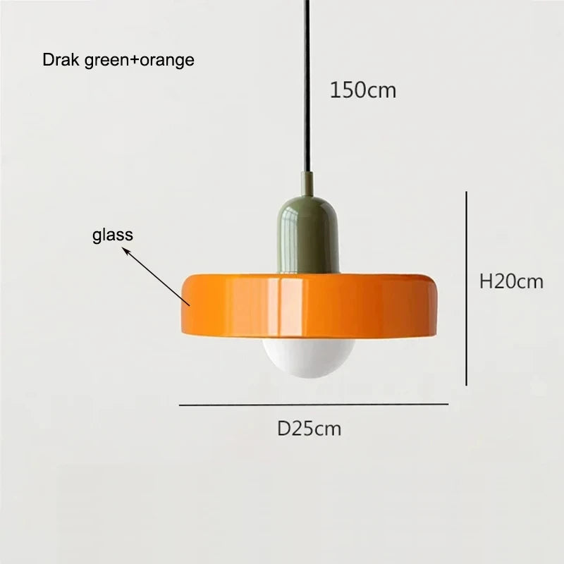 Nordic Glass Bauhaus Chandelier for Dining Room and Living Room