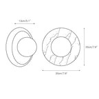 Orli Red Marble Wall Sconce - Elegant Stone Lighting Fixture