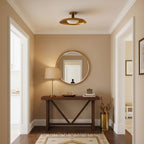 Draper Ceiling Lamp Antique Gold Modern Flush-Mount Light