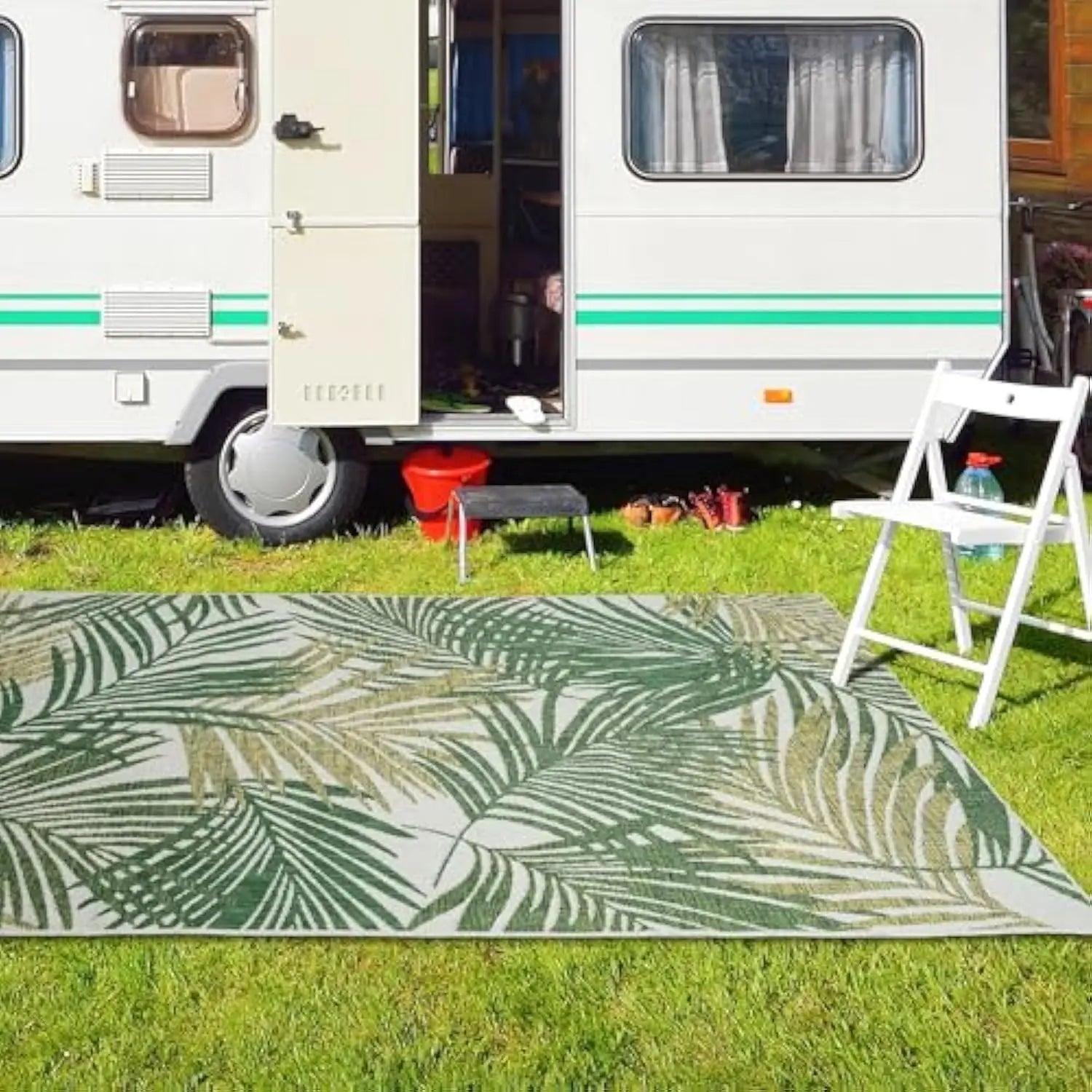 Outdoor Carpet | Soft Anti-Slip Area Rug for Camping and Picnics | Machine Washable for Easy Maintenance