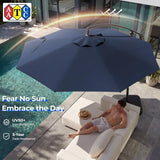 Outdoor Collection | 10ft Cantilever Patio Umbrella with UV Protection | Durable Frame for Ultimate Shade