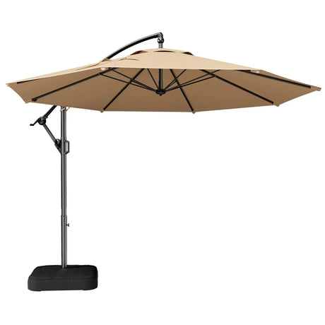 Outdoor Collection | 10ft Cantilever Patio Umbrella with UV Protection | Durable Frame for Ultimate Shade