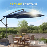 Outdoor Collection | 10ft Cantilever Patio Umbrella with UV Protection | Durable Frame for Ultimate Shade