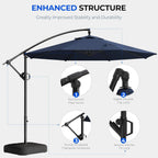 Outdoor Collection | 10ft Cantilever Patio Umbrella with UV Protection | Durable Frame for Ultimate Shade