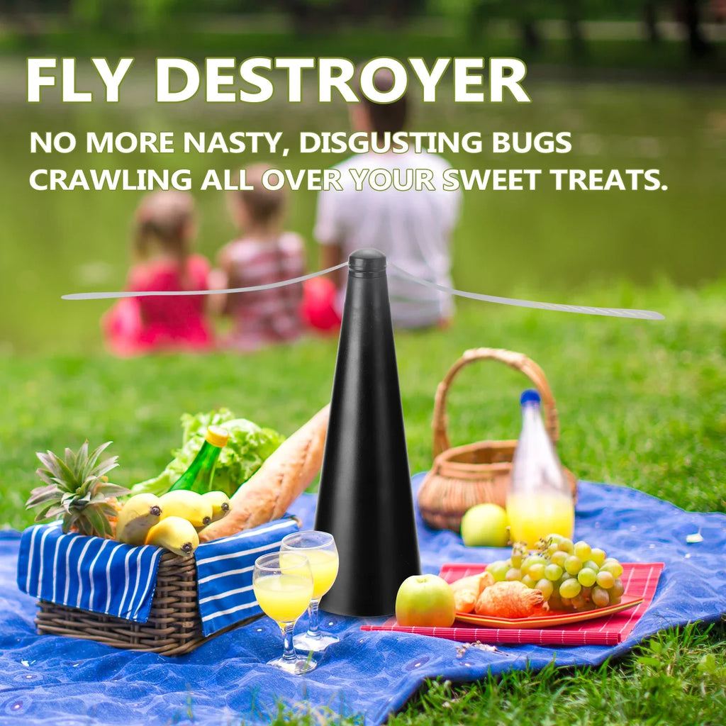 Outdoor Essentials Mosquito Repellent Fan with 360° Rotation Portable Bug Protection for Camping and Hiking