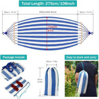 Outdoor Retreat | Camping Hammock with Anti-Roll Design | Portable Comfort for Outdoor Relaxation