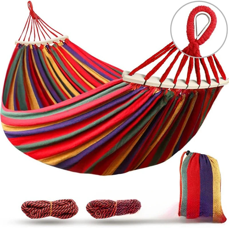 Outdoor Retreat | Camping Hammock with Anti-Roll Design | Portable Comfort for Outdoor Relaxation