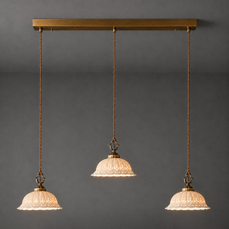 Anita fluted ceramic pendant — supplier photo