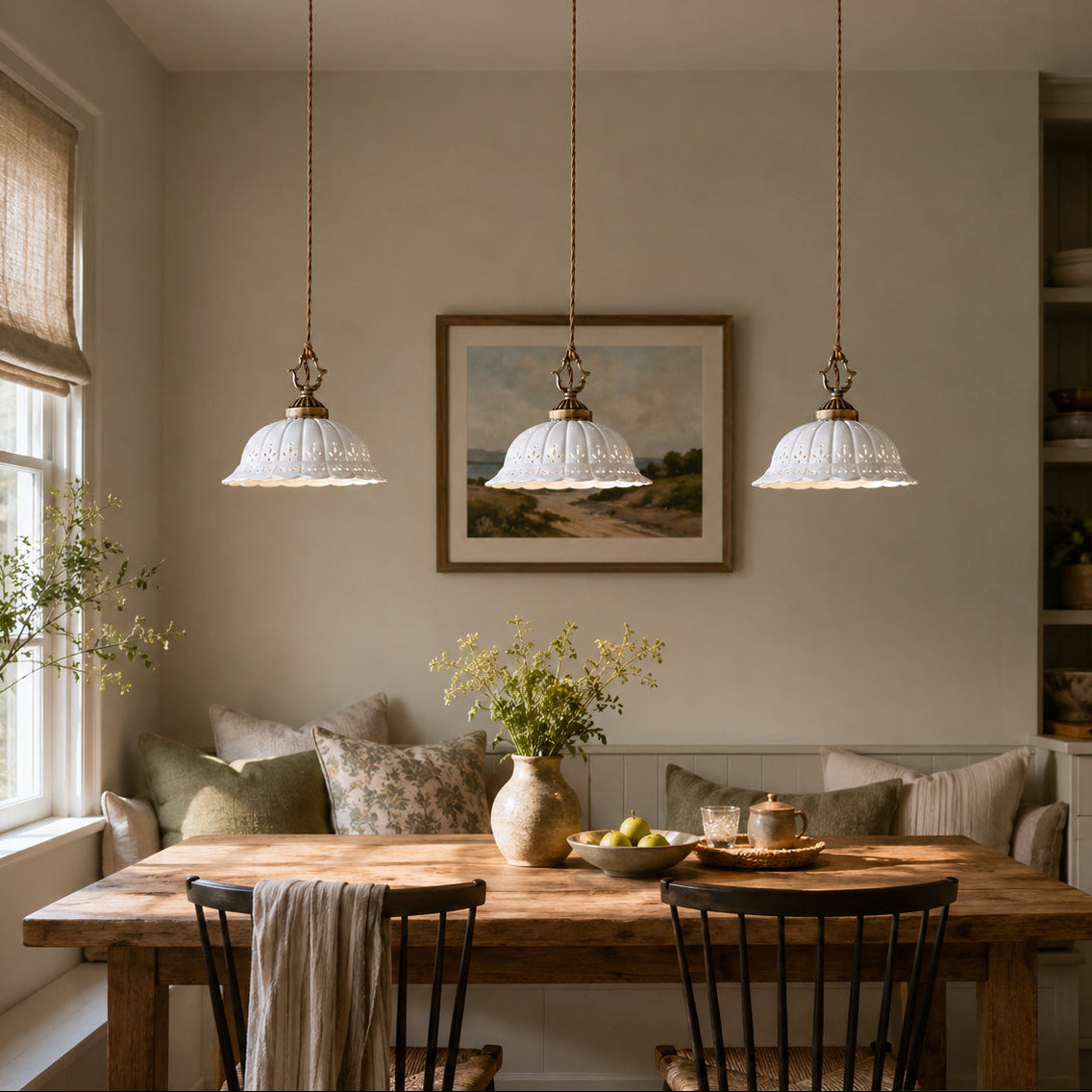 Anita fluted ceramic pendant — supplier photo
