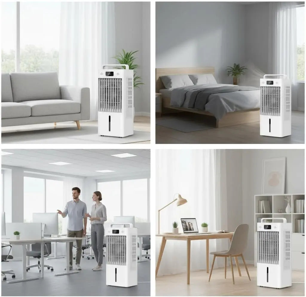 Portable Air Conditioner | 3-in-1 Evaporative Cooler with HEPA Filter | Efficient Cooling for Home and Office