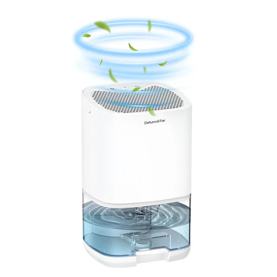 Portable Dehumidifier | 1000ml Compact Design with Air Filter & Night Light | Ideal for Cleaner, Drier Air