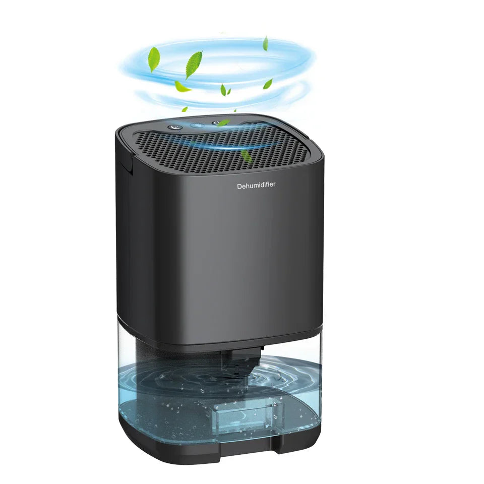 Portable Dehumidifier | 1000ml Compact Design with Air Filter & Night Light | Ideal for Cleaner, Drier Air