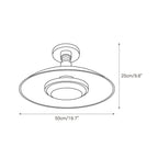 Modern Flat-Panel Ceiling Light with Pot-Lid Design