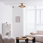 Modern Flat-Panel Ceiling Light with Pot-Lid Design