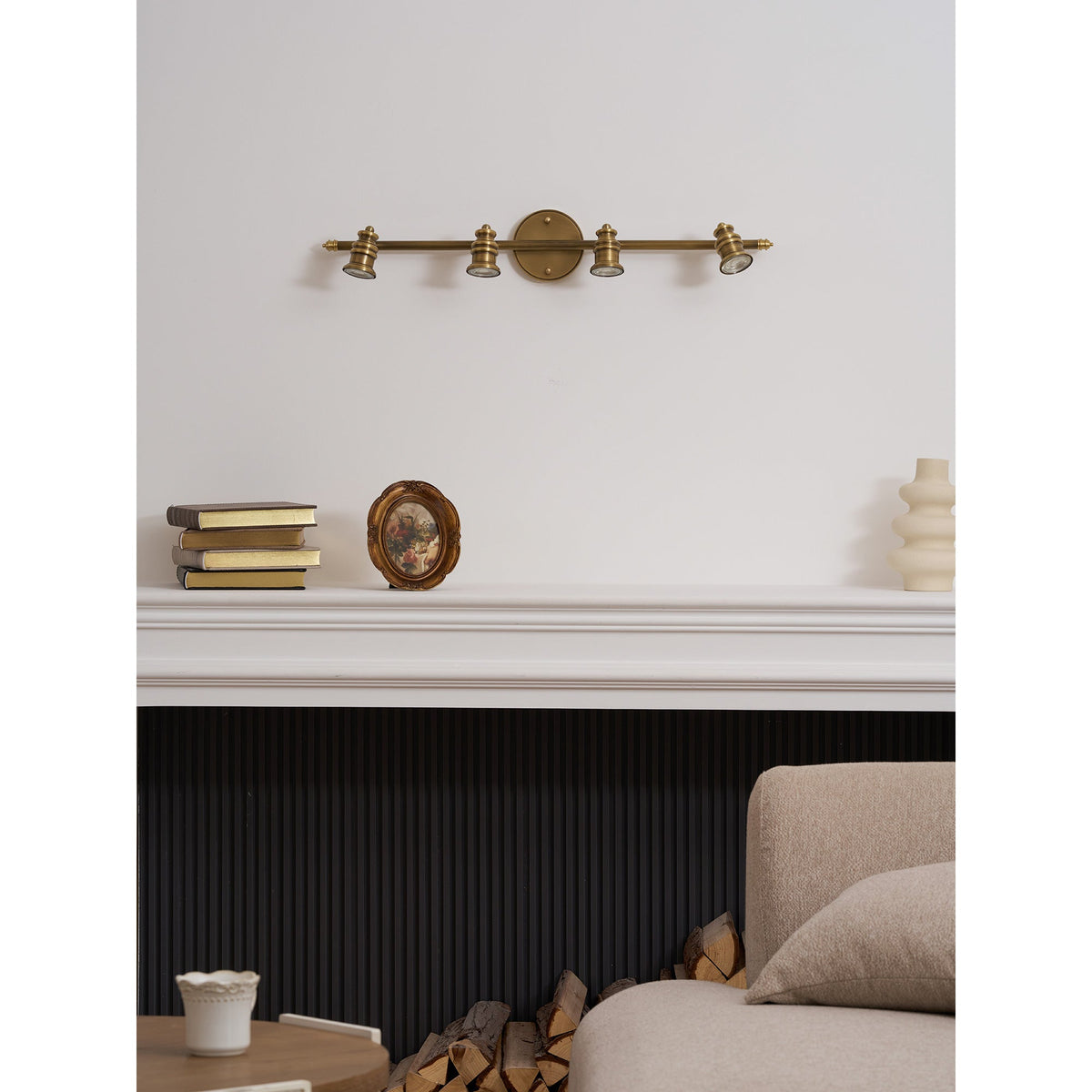 Halophane wall lamp