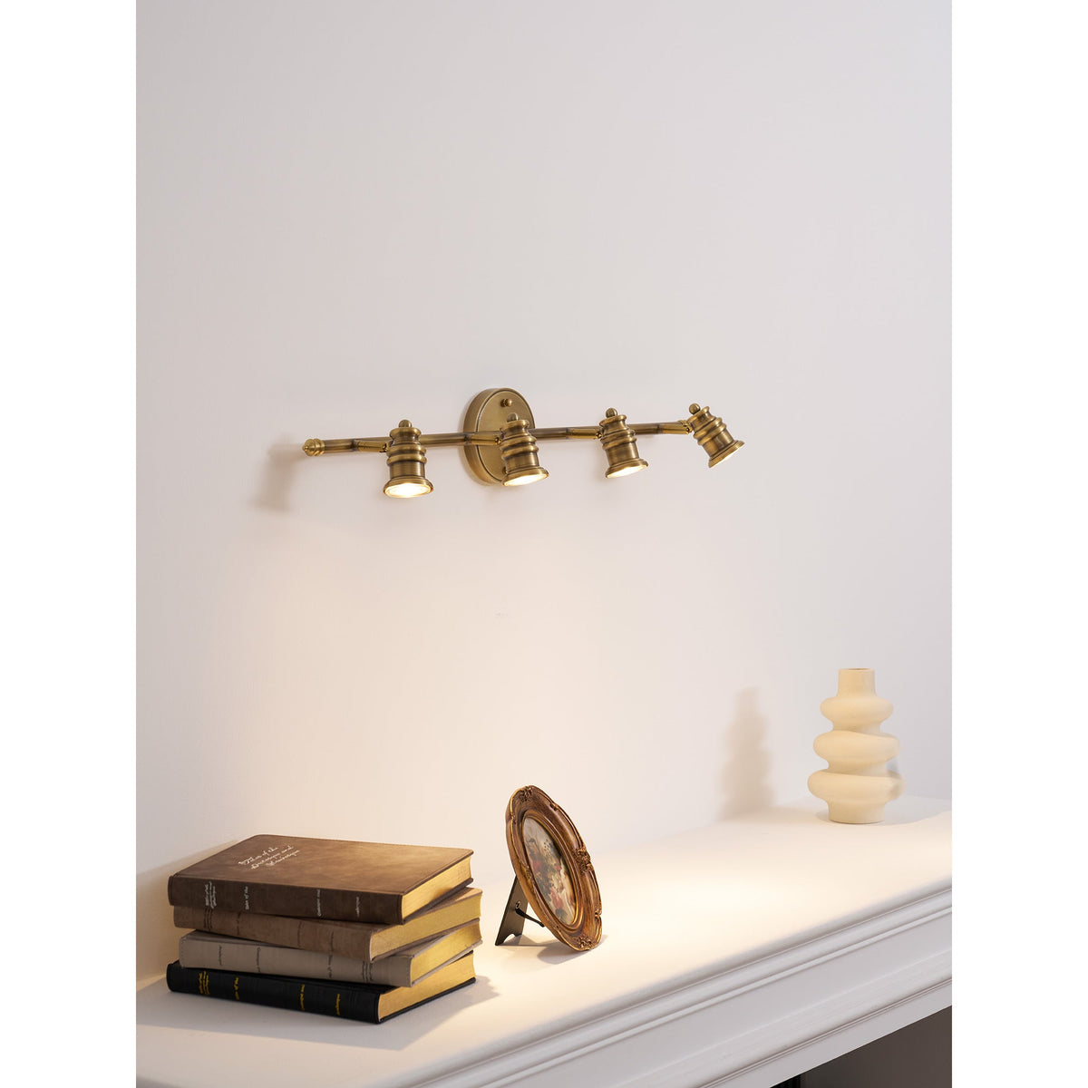 Halophane wall lamp