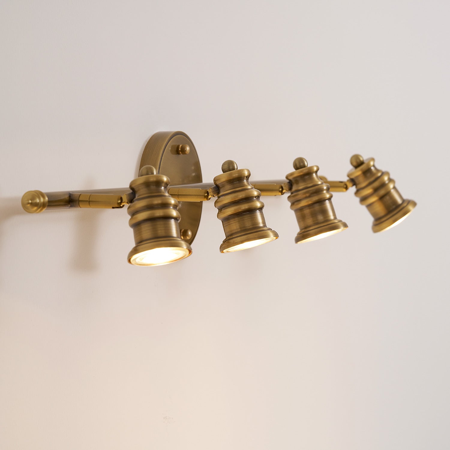 Halophane wall lamp