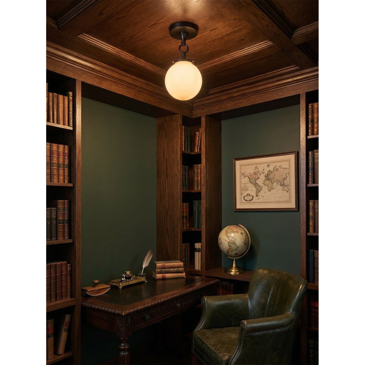 Orbin semi-flush