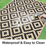 Reversible Outdoor Rug | Waterproof Plastic Mat with Non-Slip Design for Indoor and Outdoor Use