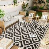 Reversible Outdoor Rug | Waterproof Plastic Mat with Non-Slip Design for Indoor and Outdoor Use