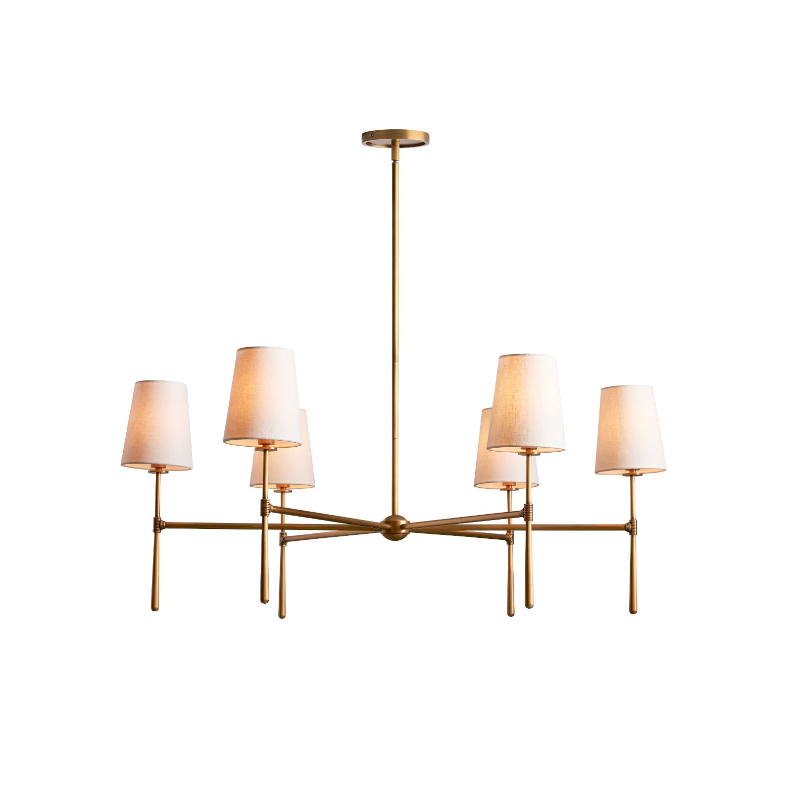 Rhodes Round Chandelier - Elegant Modern Ceiling Lighting Fixture