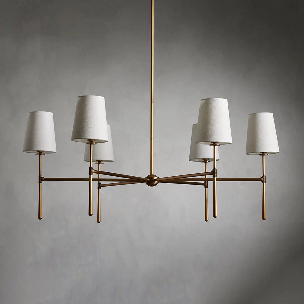 Rhodes Round Chandelier - Elegant Modern Ceiling Lighting Fixture