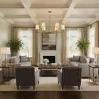 Rhodes Round Chandelier - Elegant Modern Ceiling Lighting Fixture