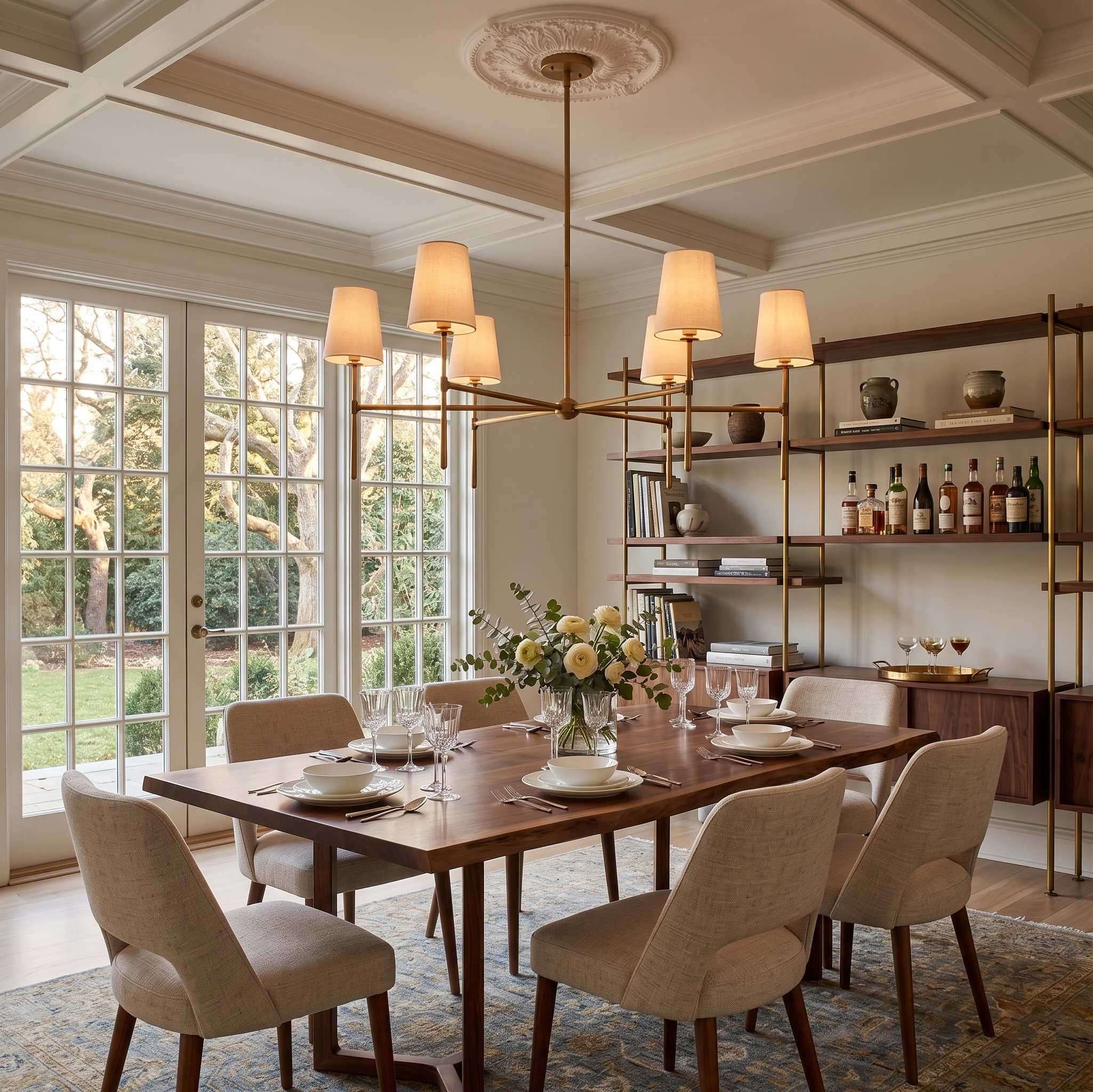 Rhodes Round Chandelier - Elegant Modern Ceiling Lighting Fixture