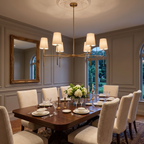Rhodes Round Chandelier - Elegant Modern Ceiling Lighting Fixture