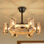 Rustic Charm | Ceiling Fan with Lights & Dimmable Feature | Whisper-Quiet Operation for Year-Round Comfort