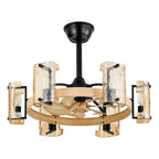 Rustic Charm | Ceiling Fan with Lights & Dimmable Feature | Whisper-Quiet Operation for Year-Round Comfort