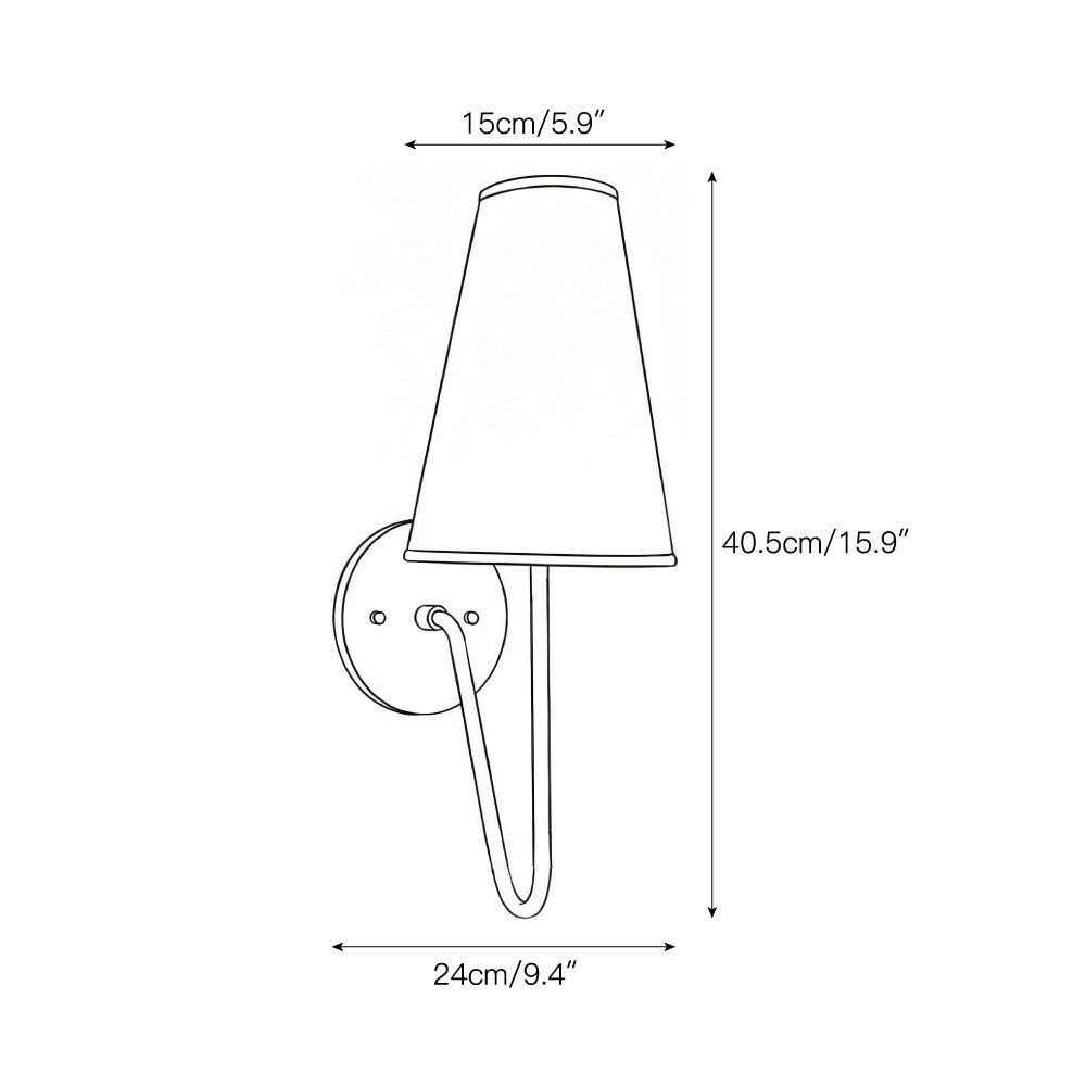Scoop wall sconce