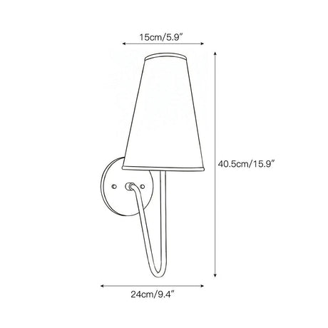 Scoop wall sconce
