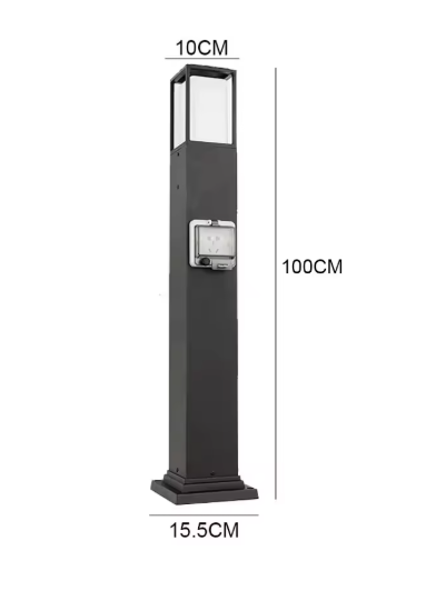 Waterproof Outdoor LED Path Lights with Built-In Power Socket