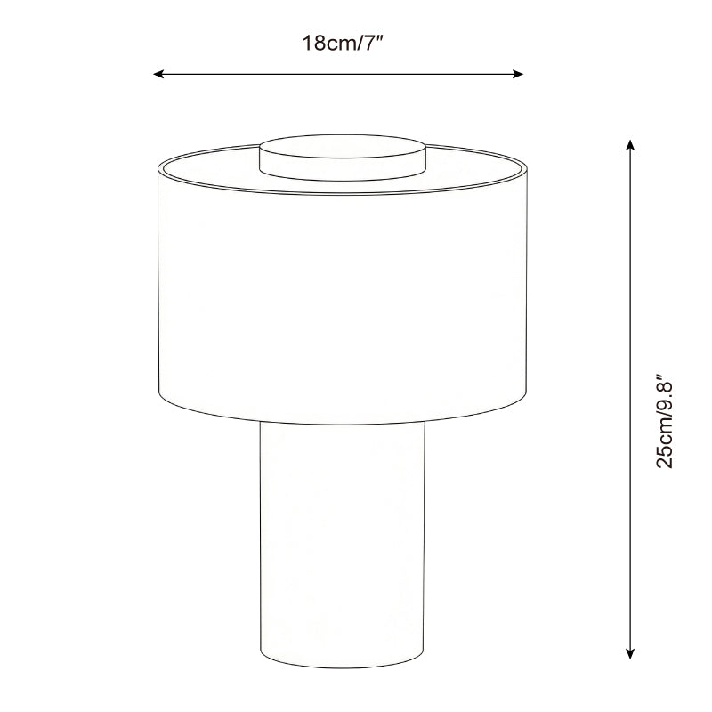 Sediment table lamp