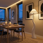 Sia | Elegant Organic Resin Table Lamp for Living Room or Bedroom