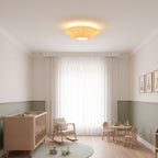 Siam Ceiling Light Modern Drum Flush-Mount Fixture for Living & Bedroom