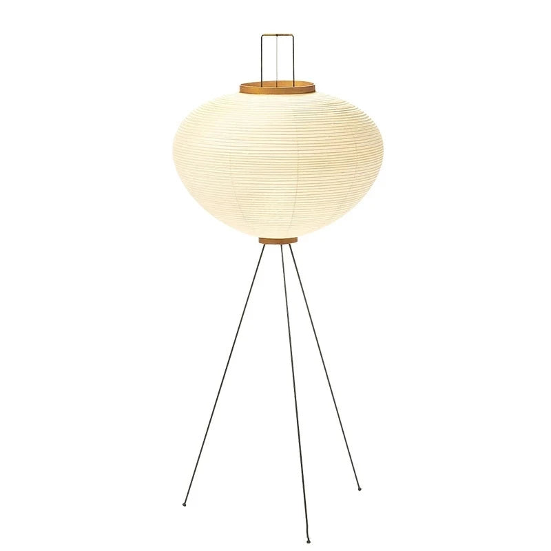 Japanese Xuan Paper Floor Lamp - Retro Art Design for Living Room