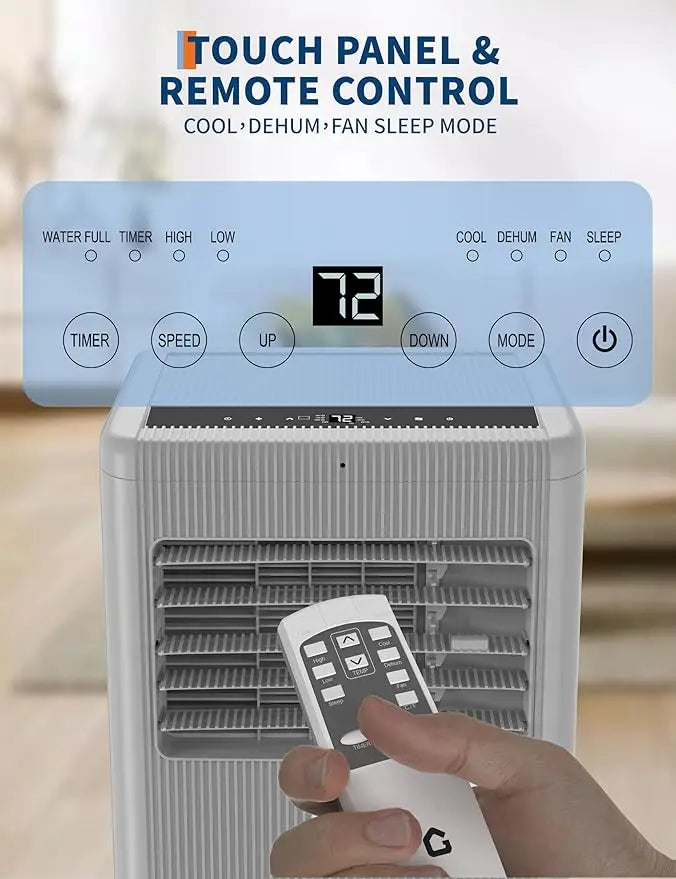 Smart Compact | Portable AC Unit with 8,000 BTU Cooling Power | Ideal for Rooms up to 350 Sq.Ft.