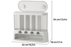 Smart Pantry Organizer | Multi-Compartment Grain Storage Container with Airtight Lid | Space-Saving Design for Freshness and Easy Dispensing
