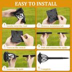 SolarGlow | Solar Pathway Lights with Automatic Dusk Activation | Eco-Friendly Outdoor Illumination for Pathways and Gardens