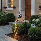 Solar Outdoor Watering Can Waterfall Garden Lamp for Elegant Patio Lighting